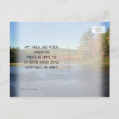 Carte Postale Saison Automne Déménager un nouveau Faire-part d'a (Dos)