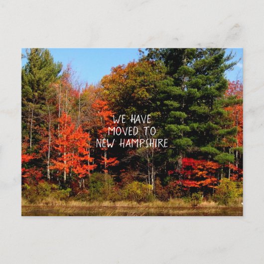 Carte Postale Saison Automne Déménager un nouveau Faire-part d'a (Devant)