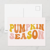 Carte Postale Saison citrouille (Devant / Derrière)