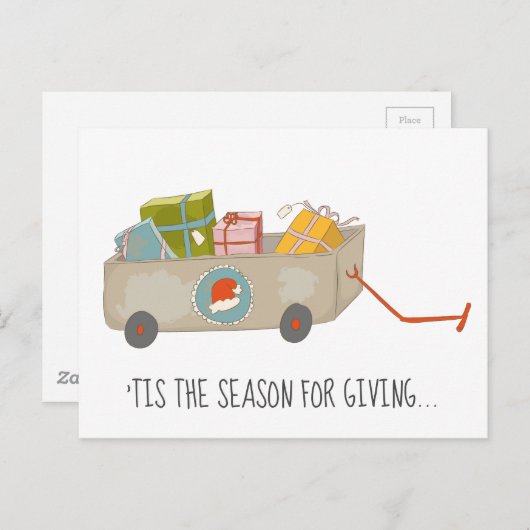 Carte Postale Saison de don de panier (Devant / Derrière)