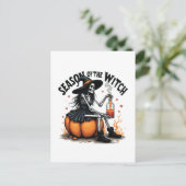 Carte Postale Saison De La Sorcière Éffrayante Hallowee Wtich (Debout devant)