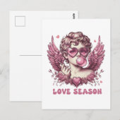 Carte Postale Saison de l'amour de la Saint-Valentin (Devant / Derrière)