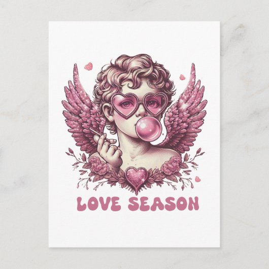 Carte Postale Saison de l'amour de la Saint-Valentin (Devant)