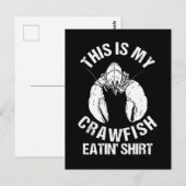 Carte Postale Saison de l'écrevisse Ébullition de l'écrevisse ma (Devant / Derrière)