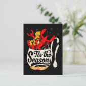 Carte Postale Saison des écrevisses ébullition drôle écrevisse m (Debout devant)