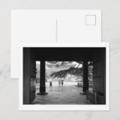 Carte Postale Saison des pluies : Temple Zojoji, Tokyo (Devant / Derrière)