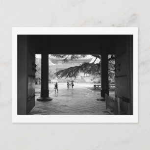 Carte Postale Saison des pluies : Temple Zojoji, Tokyo