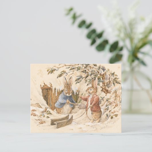 Carte Postale Saison d'hiver de Beatrix Potter (Debout devant)