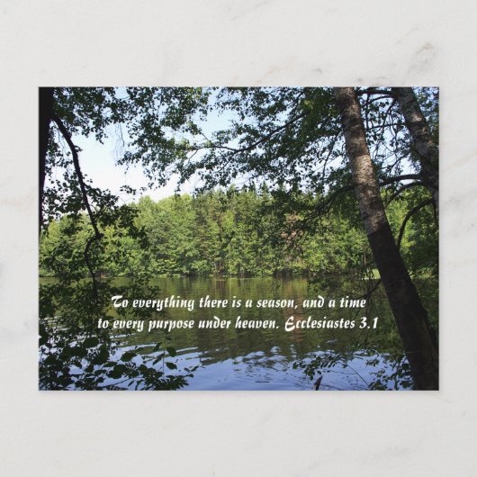 Carte Postale Saison Ecclesiastes Lake Forest (Devant)