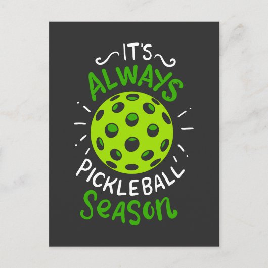 Carte Postale Saison Pickleball (Devant)