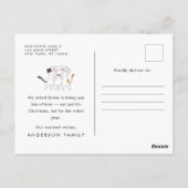 Carte Postale Saison pour être Meowww Noël Mignon Chats qui chan (Dos)