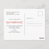 Carte Postale Saison pour être Meowwy | Salutation de vacances a (Dos)