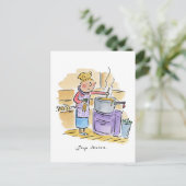 Carte Postale Saison Soupe (Debout devant)