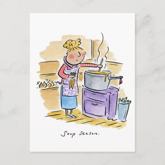 Carte Postale Saison Soupe (Devant)