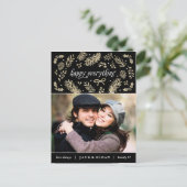 Carte postale saisonnière de vacances de détails (Debout devant)