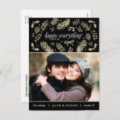 Carte postale saisonnière de vacances de détails (Devant / Derrière)