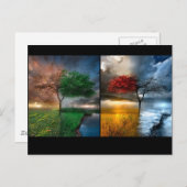 Carte Postale Saisons (Devant / Derrière)
