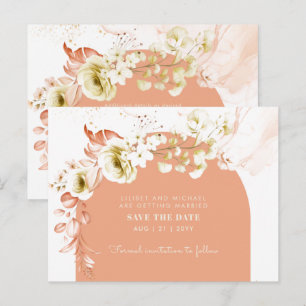 Carte Postale Saisons Chute Plus Tôt Mélange Boho Floral Mariage