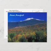Carte Postale Saisons du Mont Mansfield (Devant / Derrière)
