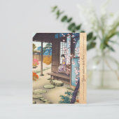 Carte Postale Saito Hodo Bijin By A Garden Engawa in Spring (Debout devant)