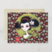 Carte postale Sakura Girl (Devant / Derrière)