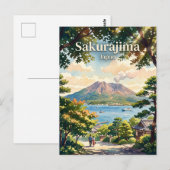 Carte Postale Sakurajima Japon (Devant / Derrière)