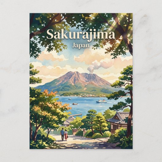 Carte Postale Sakurajima Japon (Devant)