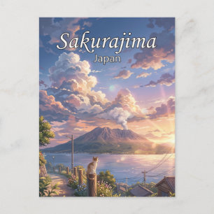 Carte Postale Sakurajima Japon