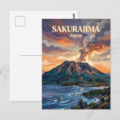 Carte Postale Sakurajima Japon (Devant / Derrière)