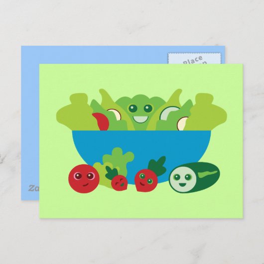 Carte Postale Salade (Devant / Derrière)