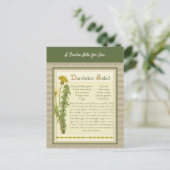 Carte Postale Salade Dandelion (Debout devant)