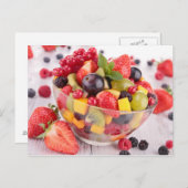 Carte Postale Salade de fruits frais (Devant / Derrière)