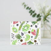 Carte Postale Salade de fruits Fraises tropicales Berry Kiwi (Debout devant)