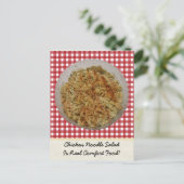 Carte postale Salade de nouilles de poulet (Debout devant)