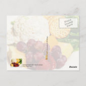 Carte Postale Salade de poulet avec fruits et craquelins (Dos)