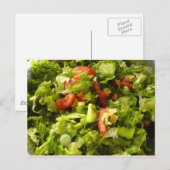 Carte Postale salade de printemps (Devant / Derrière)