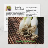 Carte Postale Salade de printemps croustillante (Devant / Derrière)