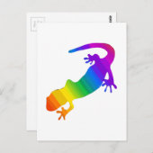 Carte Postale Salamandre striée arc-en-ciel (Devant / Derrière)