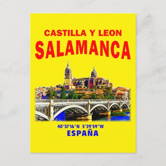 Carte Postale Salamanque / Castille et Leon, Espagne. (Devant)