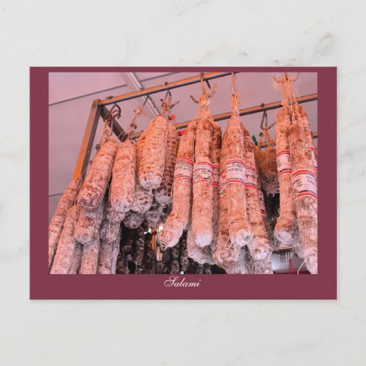 Carte Postale Salami italien (Devant)