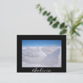 Carte Postale Salar de Uyuni piles de sel (Debout devant)