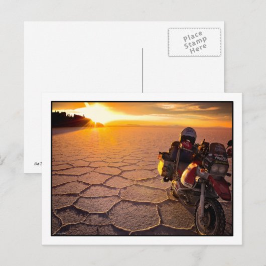 Carte postale Salar Sunset (Devant / Derrière)