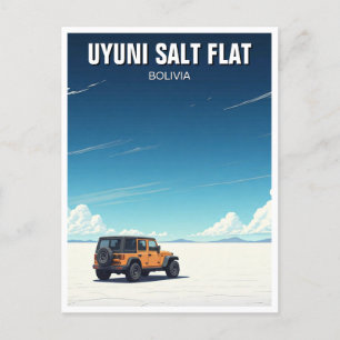Carte Postale Salat plat de sel d'Uyuni Salar De Uyuni