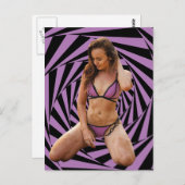 Carte Postale Sale fille Bikini (Devant / Derrière)