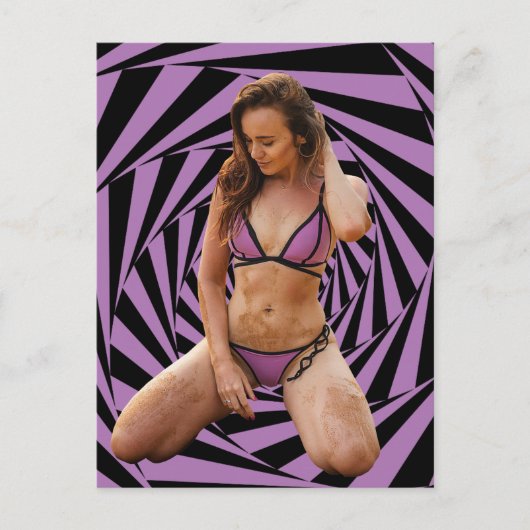 Carte Postale Sale fille Bikini (Devant)