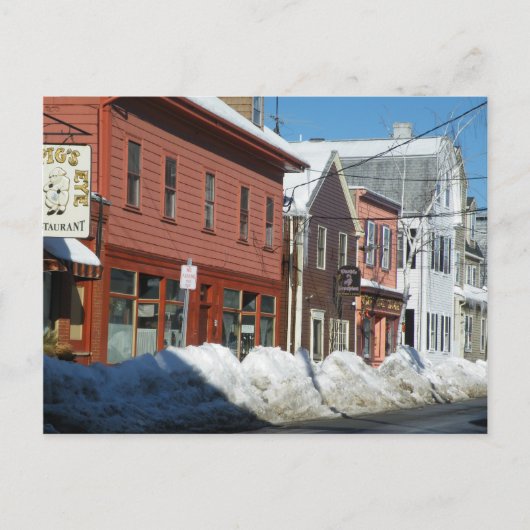 Carte Postale Salem en hiver (Devant)