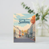 Carte Postale Salem Massachusetts Architecture Historique Vinta (Debout devant)