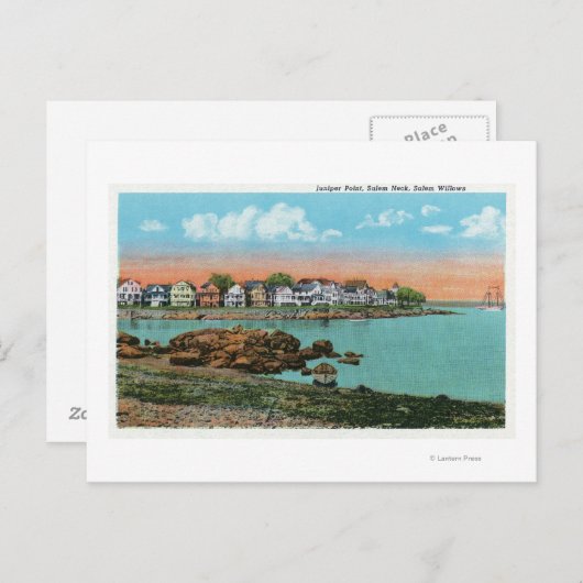 Carte Postale Salem Willows Vue de Juniper Point et Salem (Devant / Derrière)
