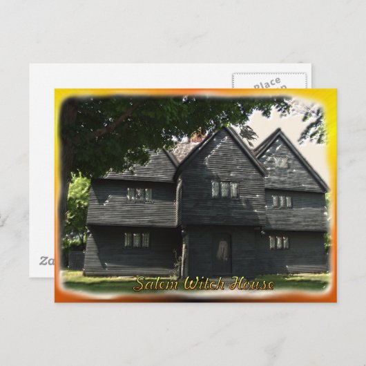 Carte postale Salem Witch House (Devant / Derrière)