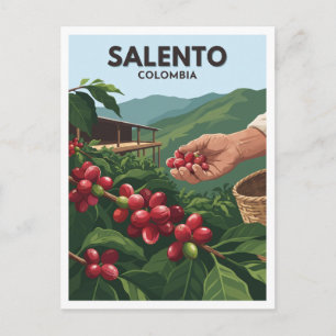 Carte Postale Salento Coffee Finca Colombie Souvenir